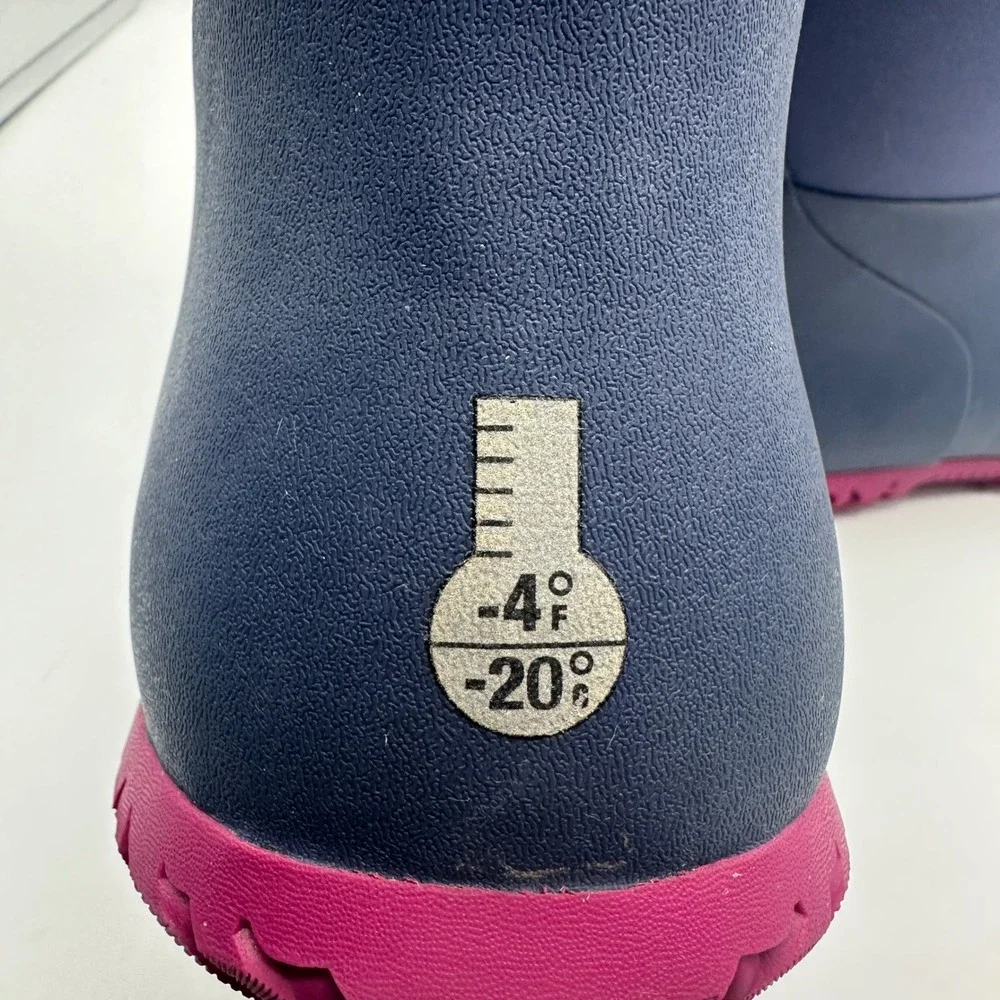 Bogs Kids York Solid Waterproof Winter Boots Grape Purple Pink Youth Sz 4 EU‎ 37